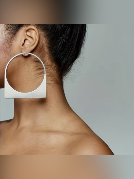 Zara Jewelry - Geometric Hoop Earrings N2146